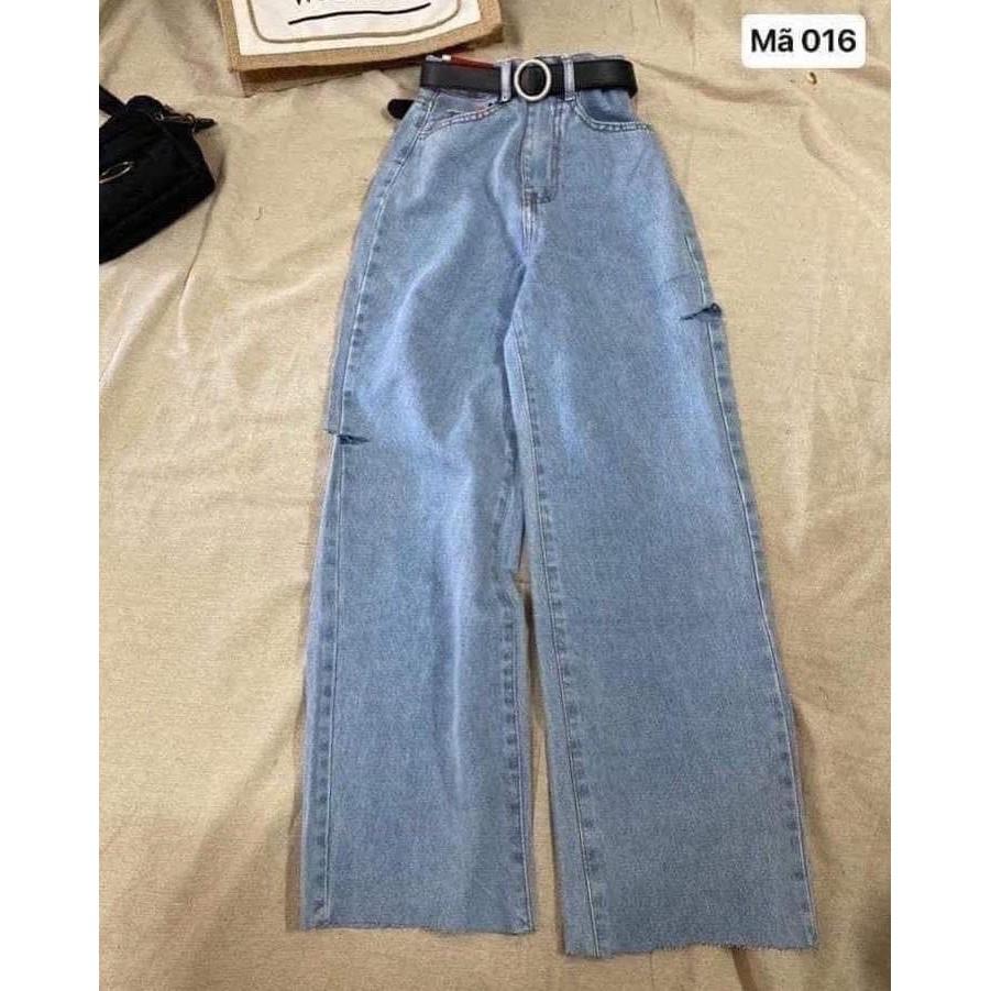 Quần Jeans Suông ống rộng bigsize