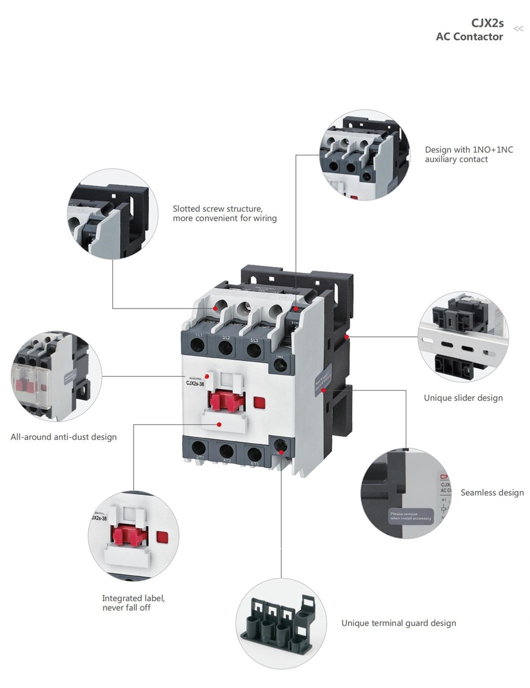 Khởi động từ, Contactor CNC cuộn hút 220V 12A đến 40A