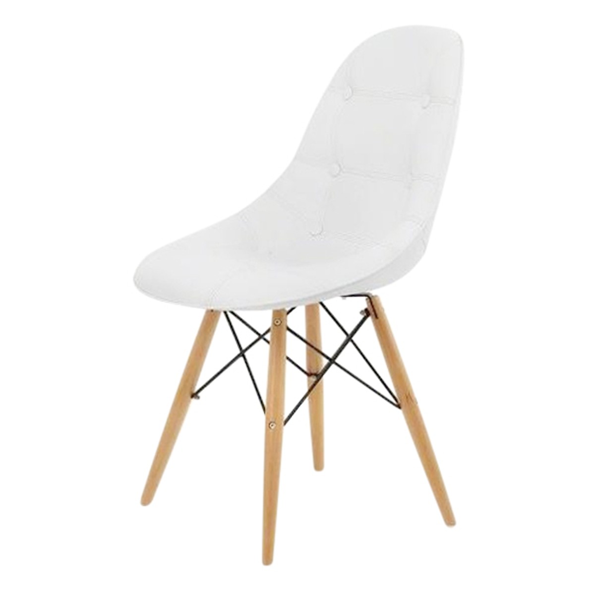 Ghế Eames Bọc Nệm Chân Gỗ E01_C