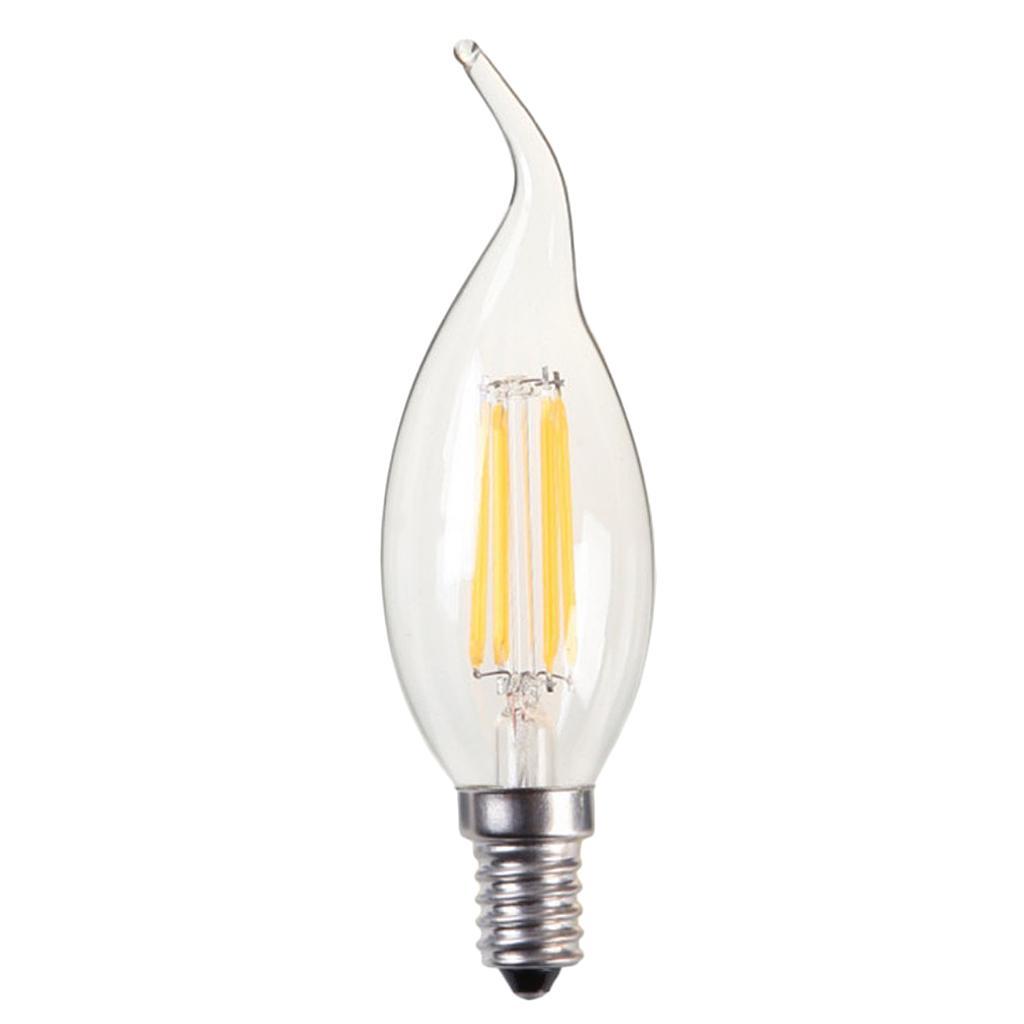 LED Filament Candle Light Bulb For Chandelier Ceiling Light A-Warm White 2W