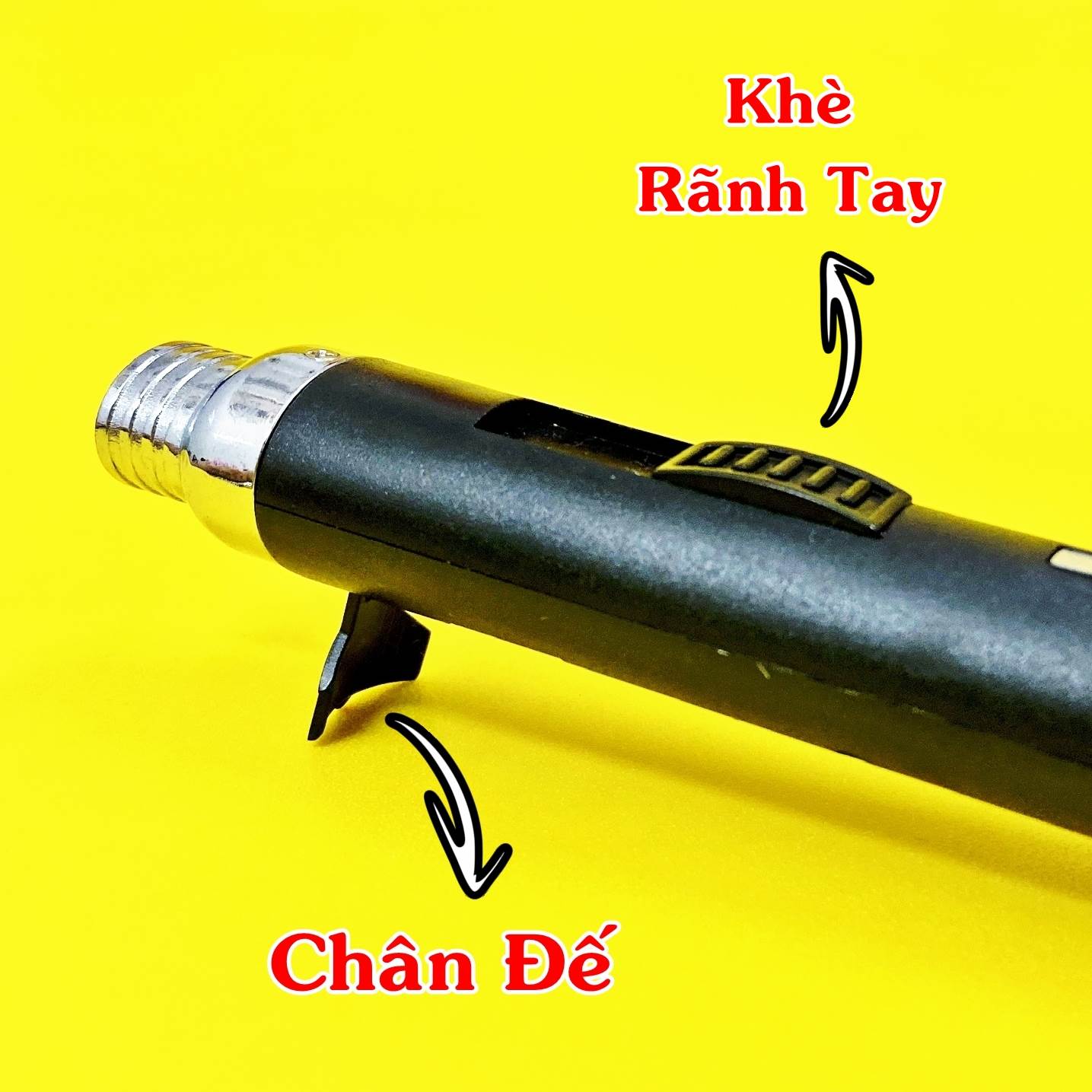 Hột quẹt bật lửa khè rãnh tay XS902 lửa hỏa tiễn mồi bếp size 17cm - xài gas