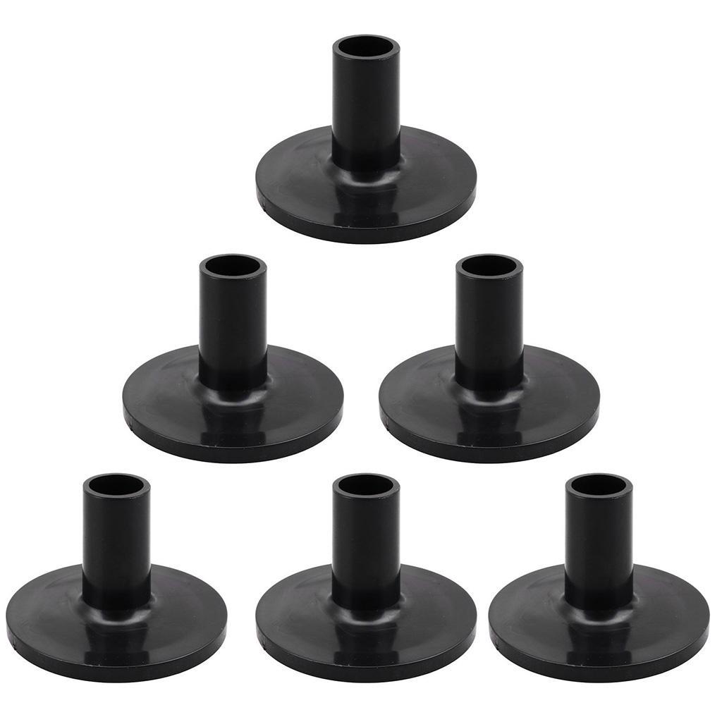 2x 8pcs / Set Cymbal Stand Sleeves with Flange Base for Drum Set Kit