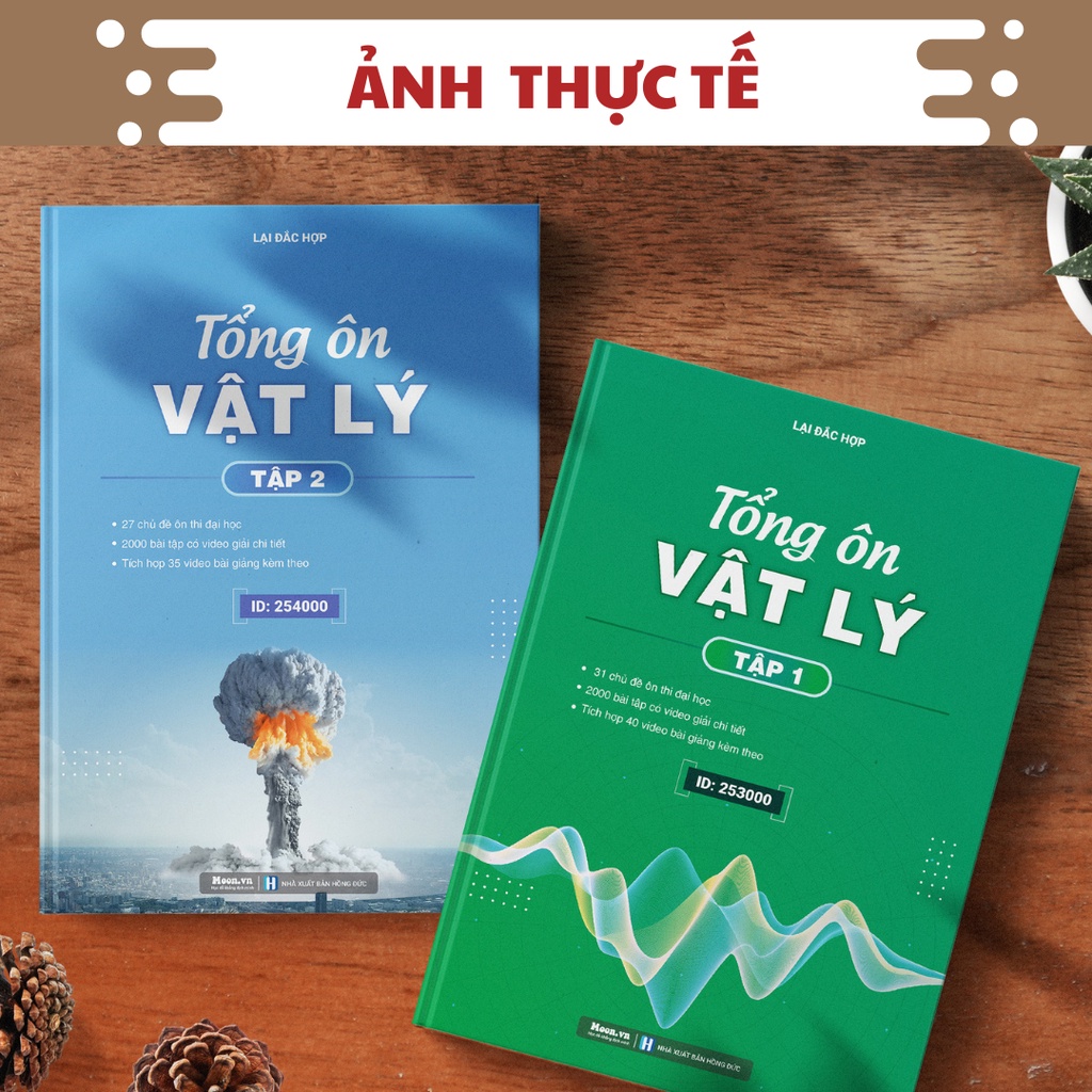Tổng Ôn Vật Lý Tập 1, Sách ID Ôn Thi THPT Quốc Gia Vật Lý Lớp 12, Bài Tập Có Đáp Án Chi Tiết Moonbook