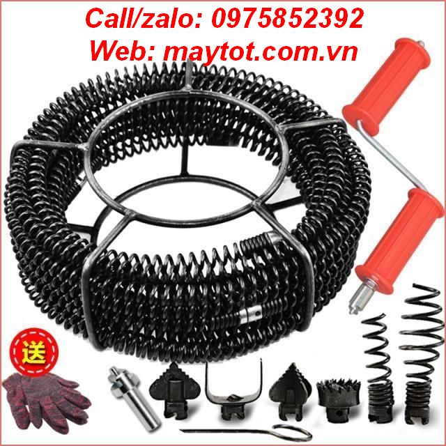 Dây thông cống phi 16 dài 6m dùng tay quay