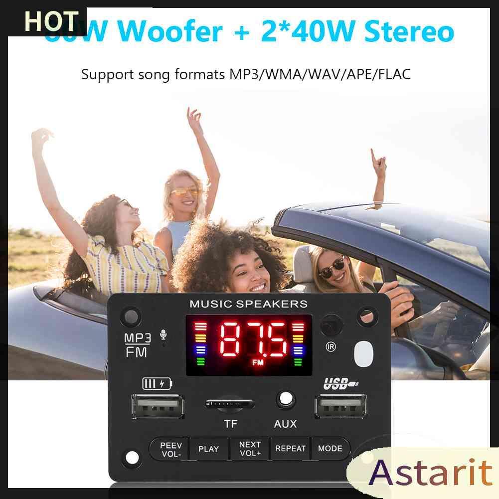 Bảng Mạch Khuếch Đại Âm Thanh Bluetooth 5.0 MP3 DC 7-24V 2x40W Chuyên Dụng Cho Xe Hơi / Nhà Cửa