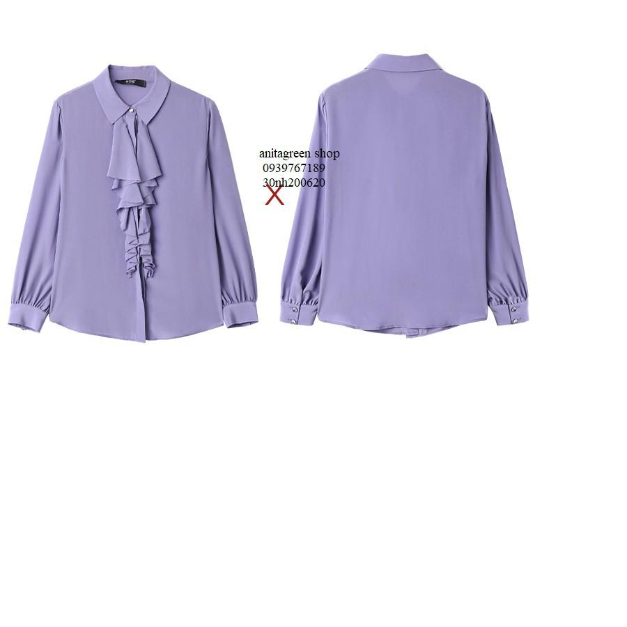 Nh200620-ÁO SƠ MI NỮ BÈO MÀU TÍM