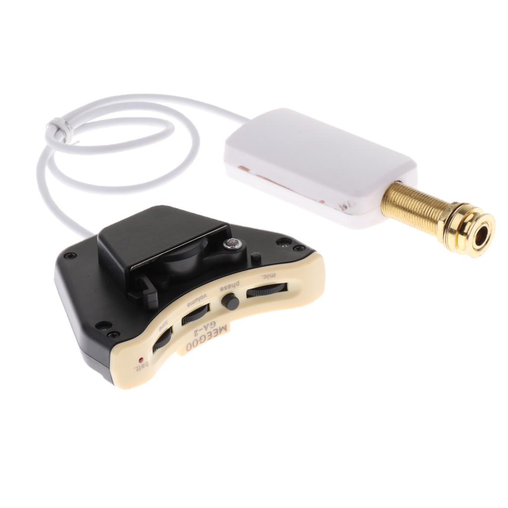 1 Set ABS Guitar Endpin Sound Hole Pickup Musical Instrument Parts