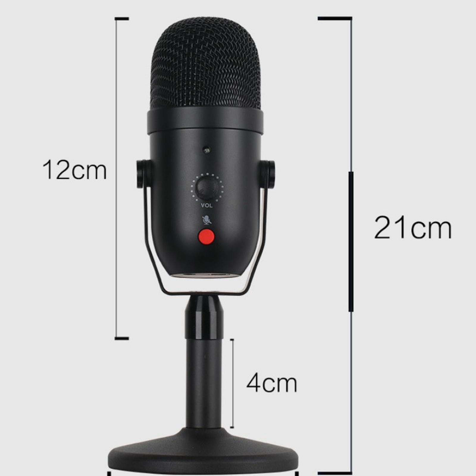 USB Microphone for Computers, Condenser PC Microphone for & Windows, Professional Plug & Play Studio Microphone for Games, Podcasts, Streaming