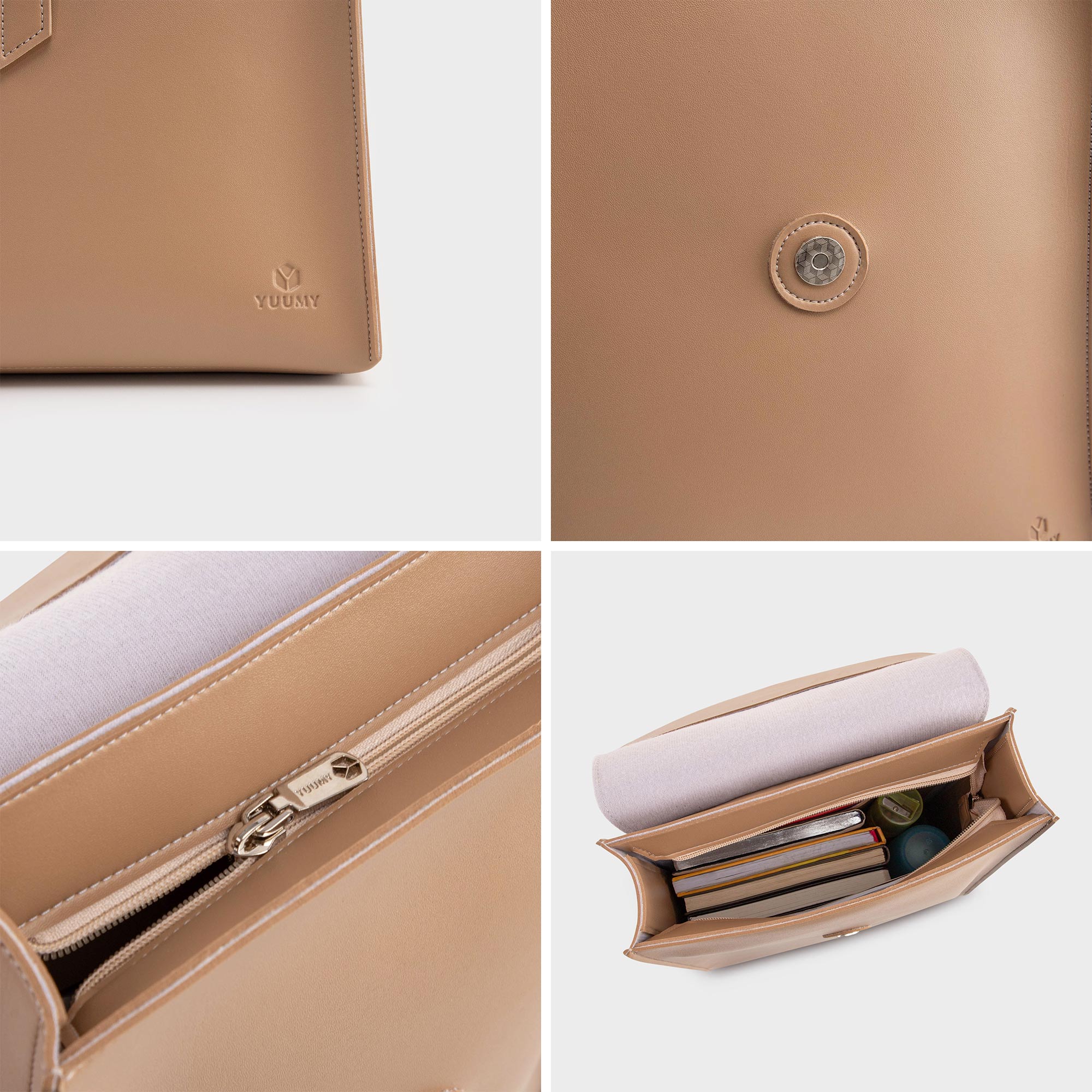 Balo Yuumy ( Thời trang nữ phối nắp gập thời trang cỡ lớn - Balo da Seasand YBA73 )