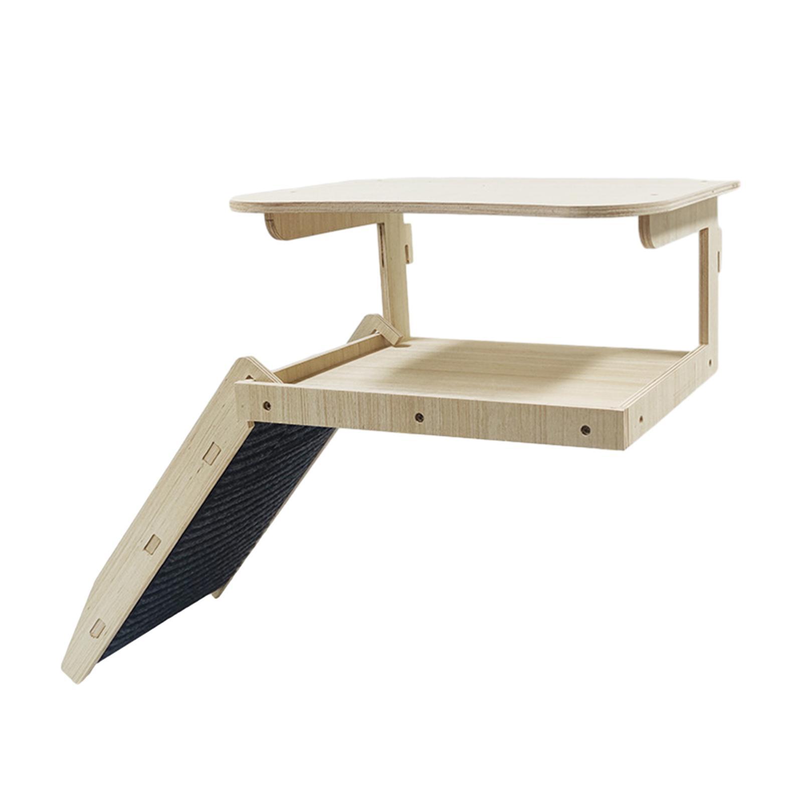 Guinea Pigs Hammock with Platform Wooden Guinea Pig House for Hamster Bunny