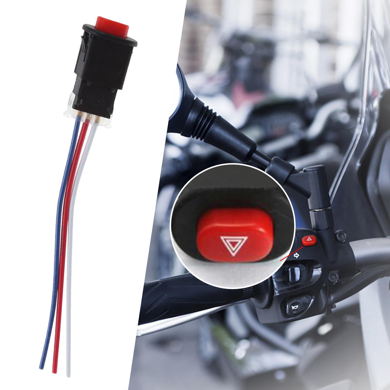 Motorcycle Hazard Light Switch Push Button Switch Controller Accessories Reliable Performance for Motorcycle ATV Handlebar