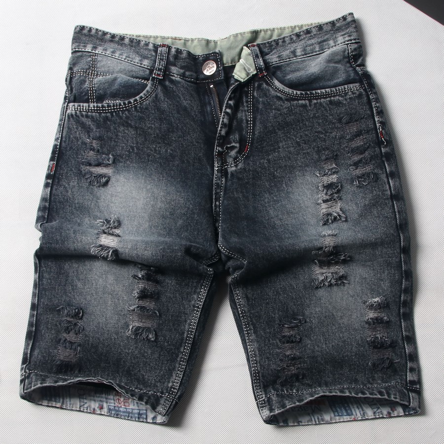 Quần short jean nam ống suông Q415 MuiDoi