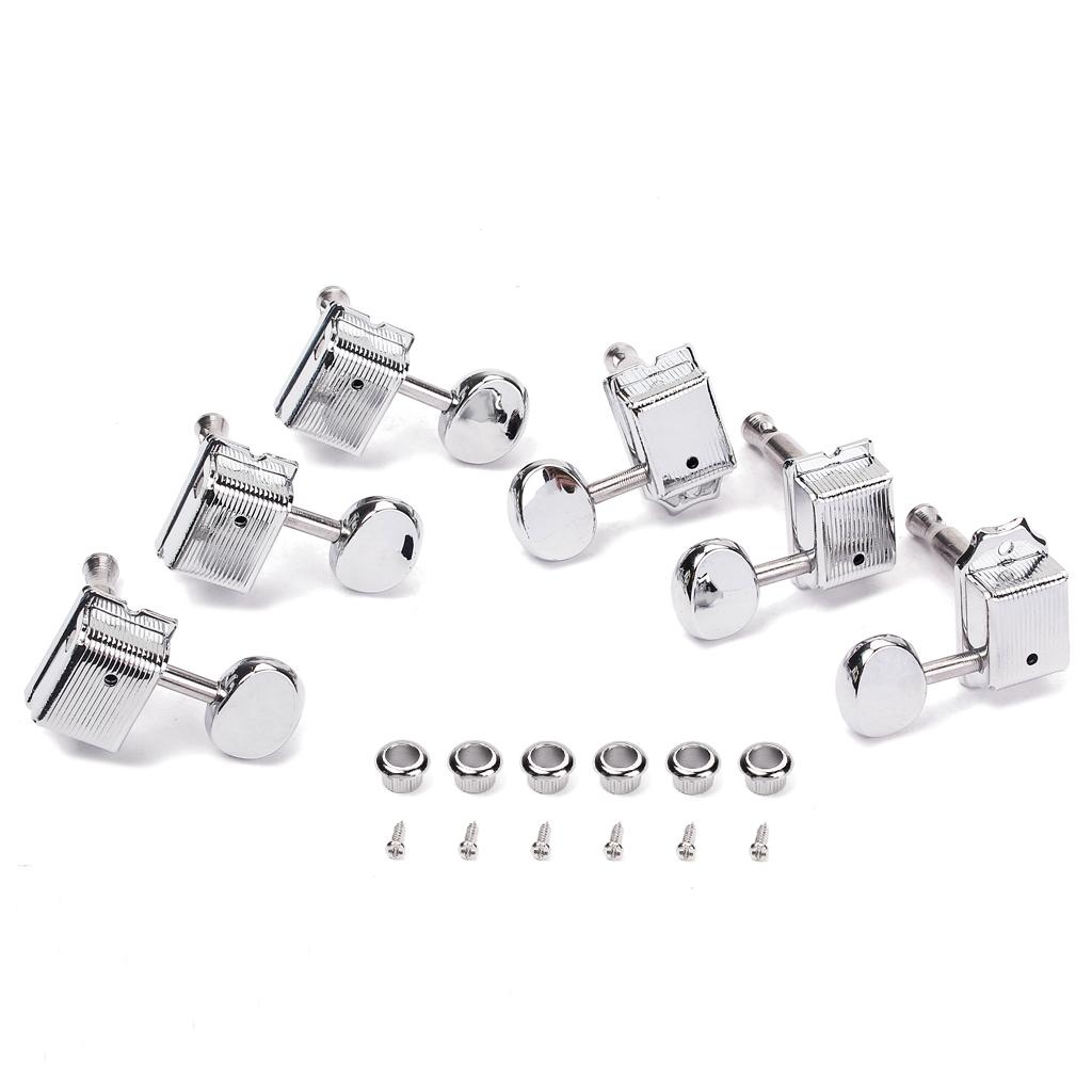 Đàn Guitar Chỉnh Âm Máy Đầu Chỉnh Chốt Phím Bộ 6R cho Strat Stratocaster Tele TELECASTER Điện Phần Guitar