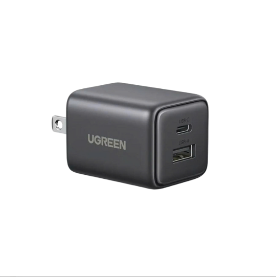 Củ Sạc điện thoại 2 cổng USB-C và USB-A GaN 20W Ugreen 55533 - Hàng chính hãng