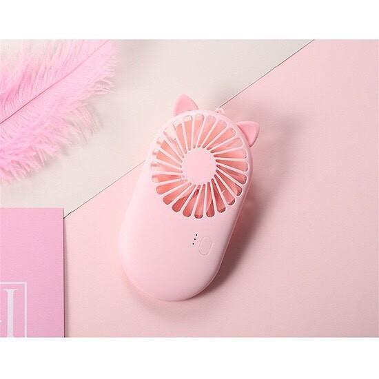 Quạt Cầm Tay Mini Pocket Fan siêu dễ thương có chân đỡ