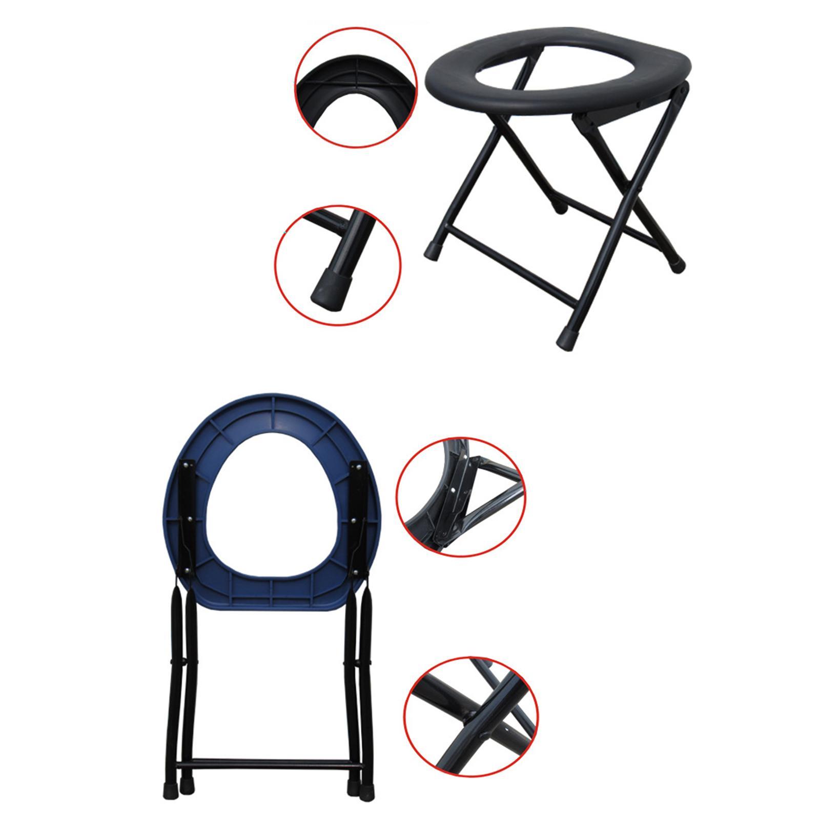 Camping Toilet Seat Commodes Chair Folding Toilet Chair Seat Chair for Elderly pregnants