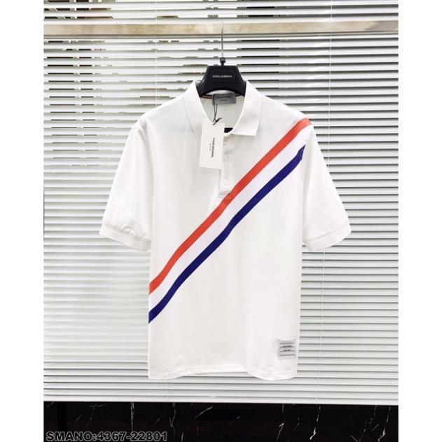 Áo Polo Nam Thom Kẻ Xanh Hot Hiện Nay - Áo Polo Thom SPF Siêu Đẹp Cho Nam