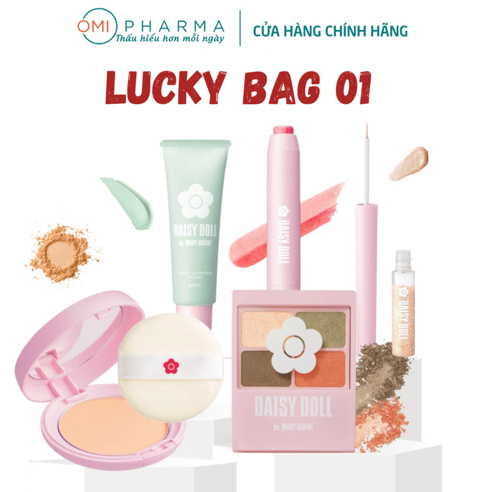 Bộ Combo Mỹ Phẩm Makeup Trang Điểm Lucky Bag Daisy Doll Nhật Bản(Bộ 5 Sản Phẩm)