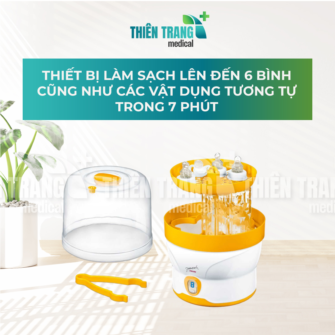 Máy tiệt trùng bình sữa, bình nước bằng điện BY76 Thiên Trang Medical