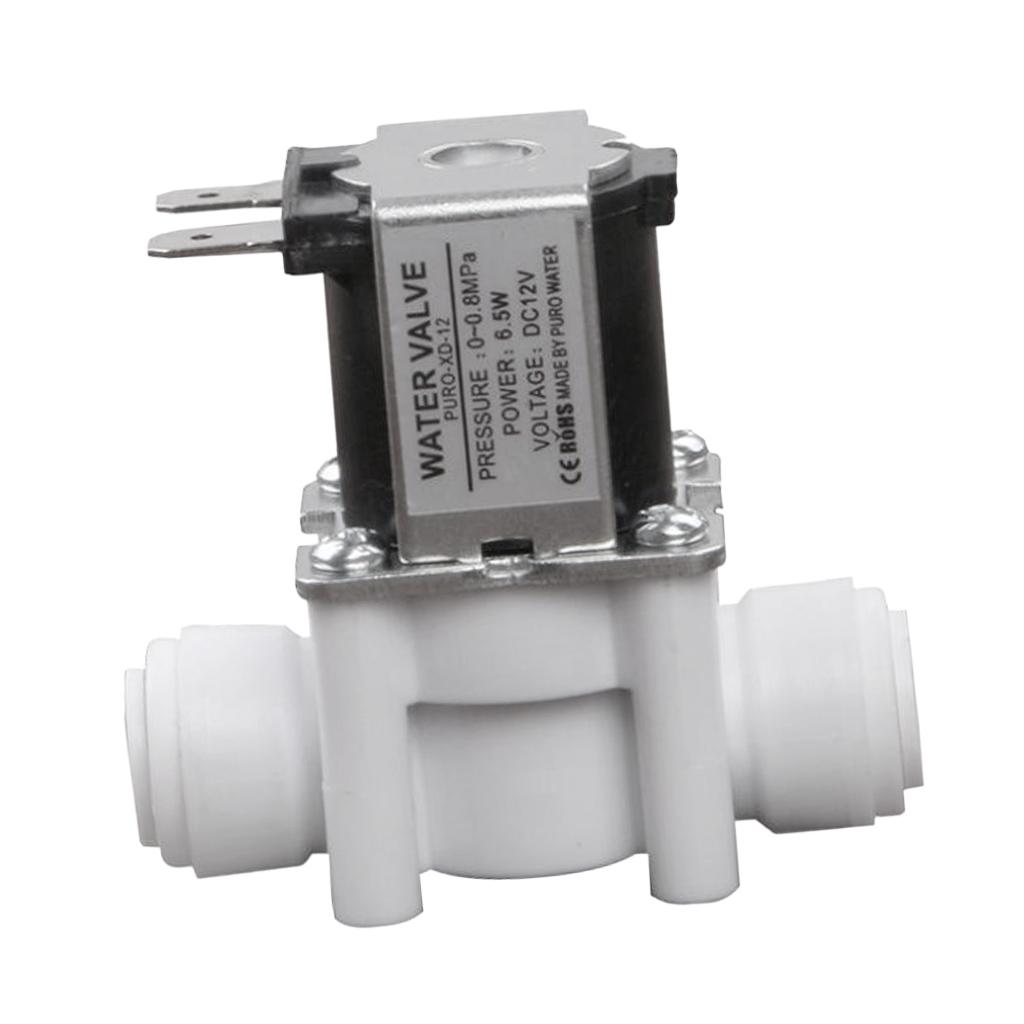 3/8 Inch 12V Inlet Feed Water Solenoid Valve, Made of food-grade POM plastic, 100% non-toxi
