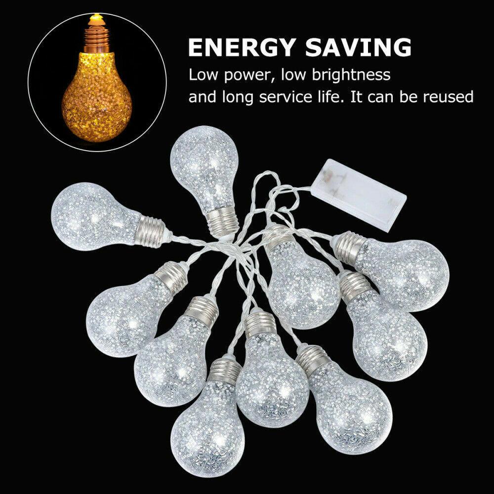 Dây Đèn LED 1.5m Gắn Bóng Đèn Lấp Lánh Trang Trí Giáng Sinh Đa Dụng