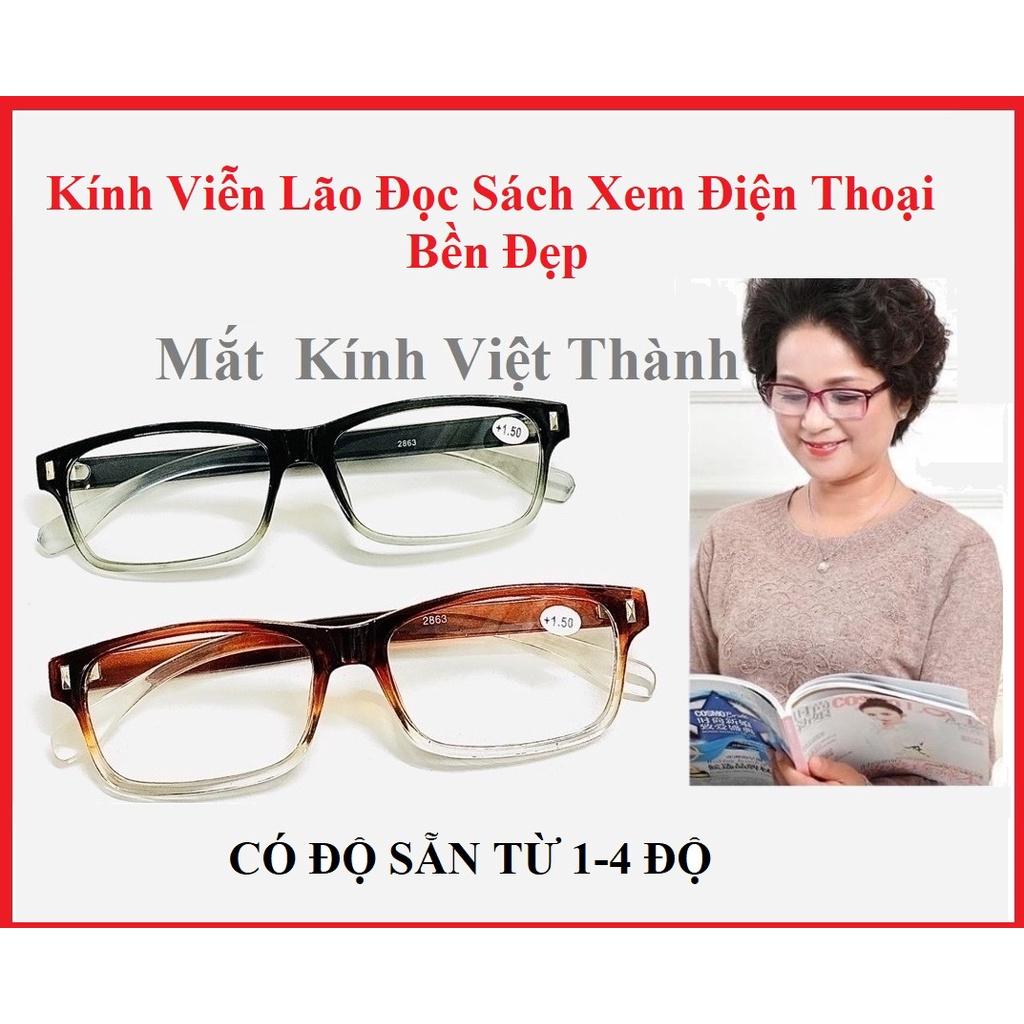 HCM mắt kính lão đọc sách cho người lớn tuổi nam nữ KÍNH VIỄN THỊ xem điện thoại L20 TẶNG TÚI DA