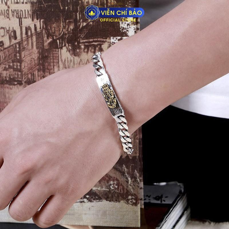 Lắc tay bạc nam Tỳ Hưu Thiên Lộc chất liệu bạc Thái 925 thời trang phụ kiện trang sức nam Viễn Chí Bảo L100050