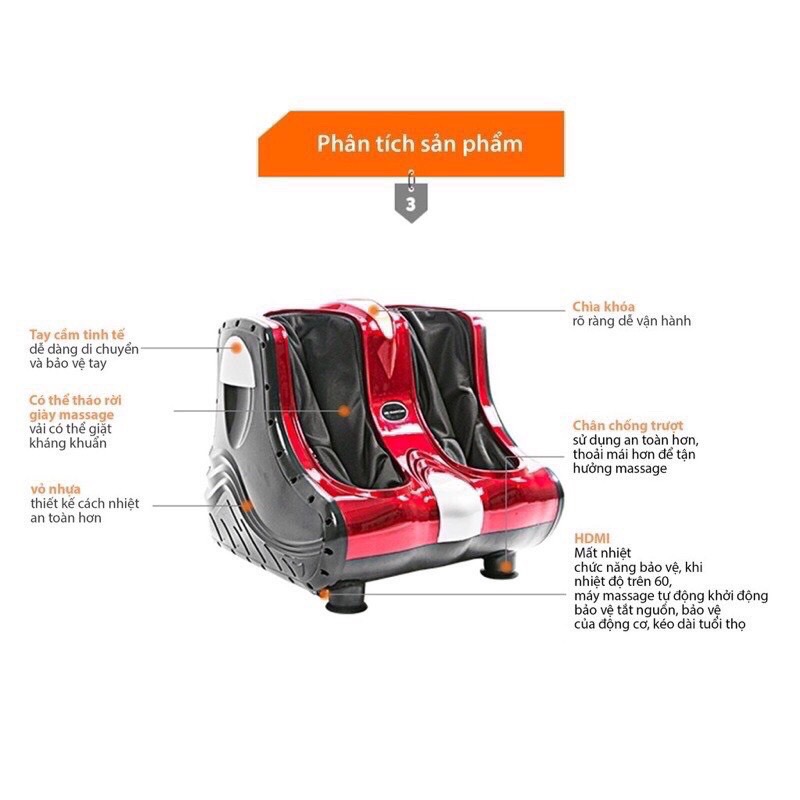 Massager chân Hàn quốc