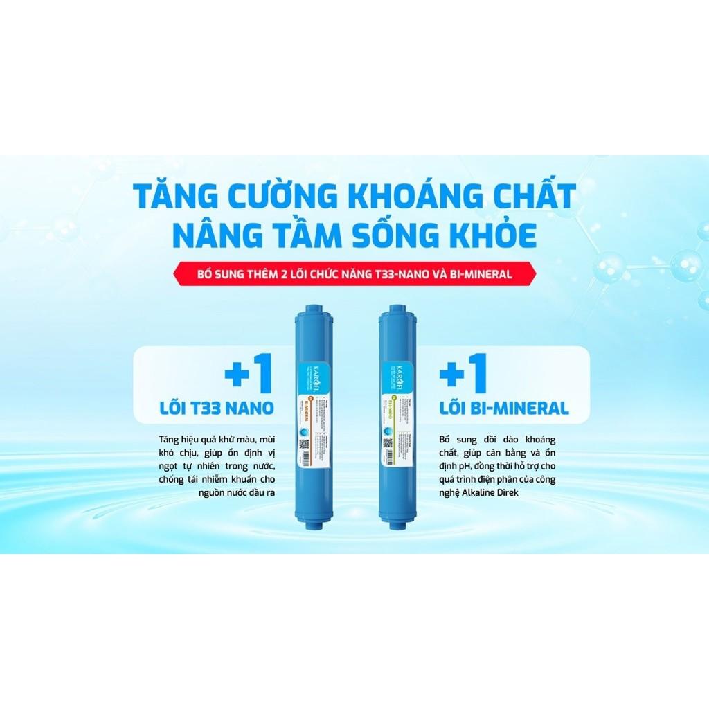 Máy chuyển đổi Hydro-ion kiềm Karofi KAE-S18 - 5 Điện cực Titan Bạch Kim - Bảo hành điện cực 5 năm - Hàng Chính Hãng