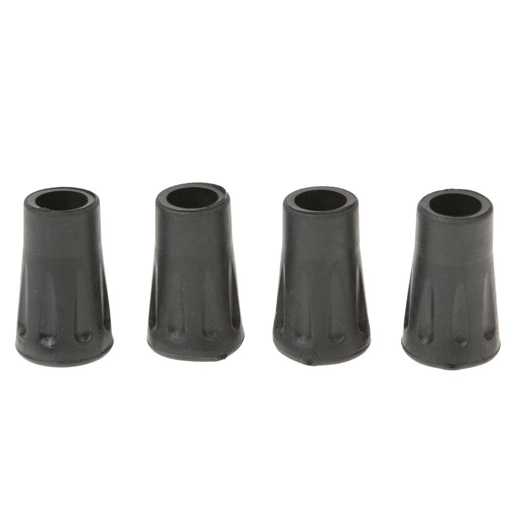 4-20pack 4pcs Replacement Rubber Tips End for Hiking Stick Walking Trekking