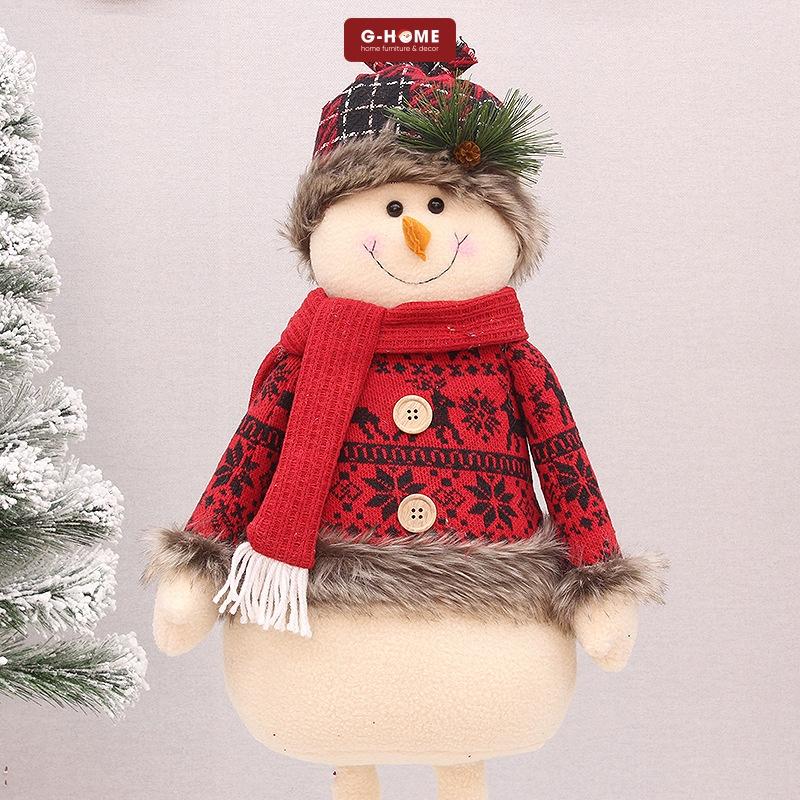 Thú bông ông già Noel, người tuyết, tuần lộc đỏ đáng yêu Ghome trang trí Noel quà tặng Giáng sinh cho bé THUB22 M2