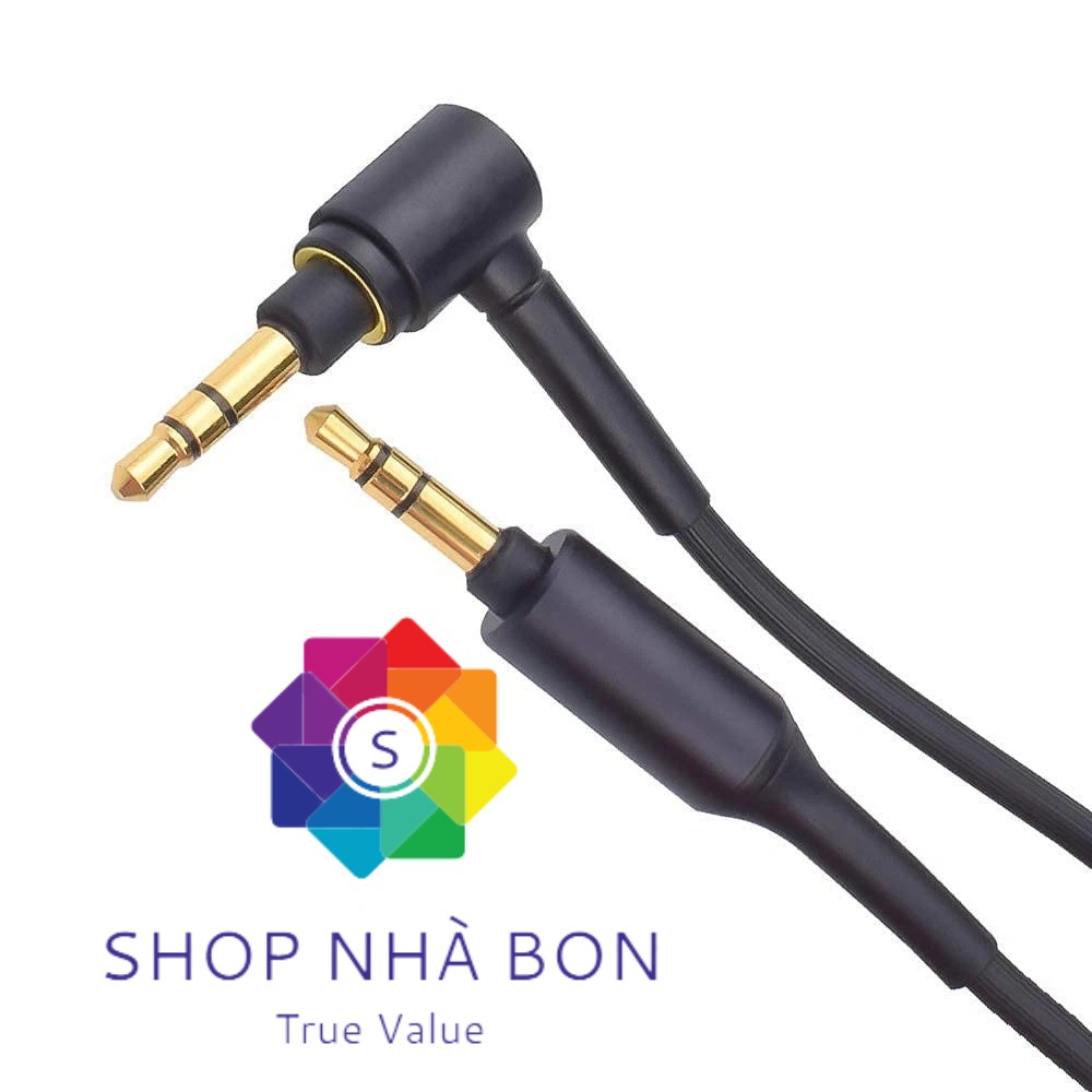 Dây cáp âm thanh 2 đầu 3.5mm dài 1.5m dùng cho Tai nghe Bluetooth Sony