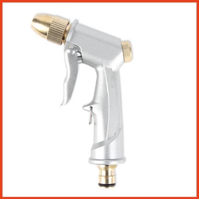 Bộ dây vòi xịt nước rửa xe, tưới cây . tăng áp 3 lần, loại 15m 206701 đầu đồng,cút, + tặng mở chai