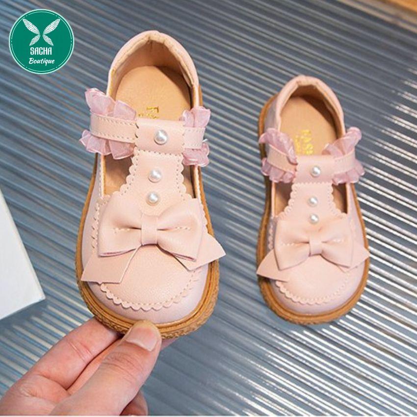 Giày búp bê công chúa bé gái nơ bèo xinh xắn dễ thương cho bé G09