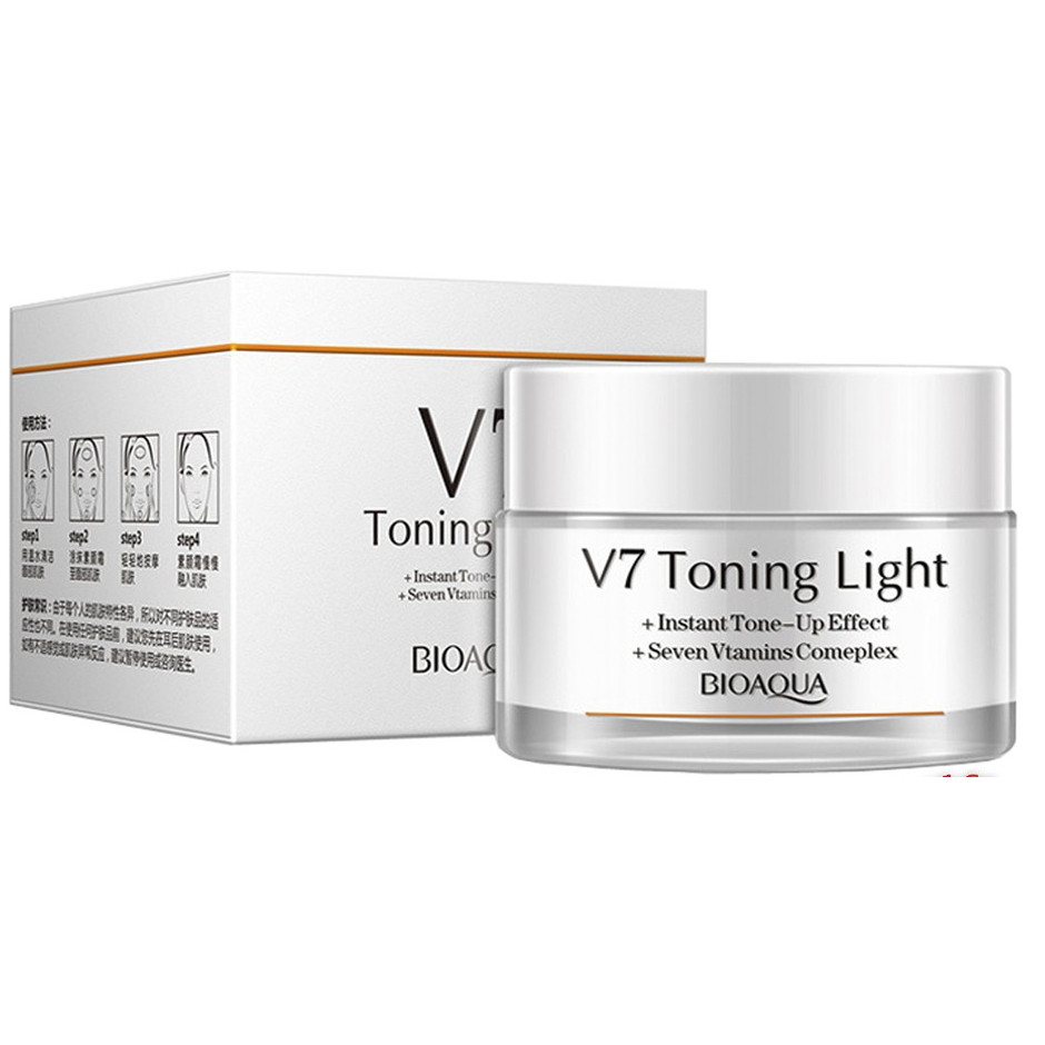 Kem Dưỡng Trắng Bioaqua V7 Toning Light Cream nội địa Trung