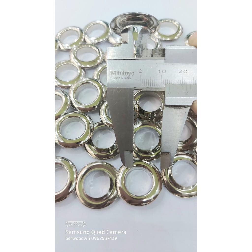 Khoen ore 14mm Khoen mắt cáo 14 ly Bằng INOX không gỉ Khuy mắt cáo bấm vải Phụ liệu may mặc cao cấp