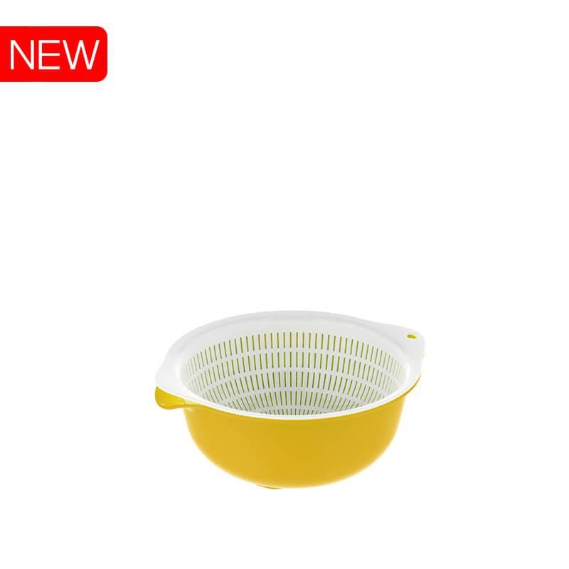 Bộ Thau Rổ Nhựa Đựng Rau Củ Hoa Quả Nhiều Màu Xinh Xắn