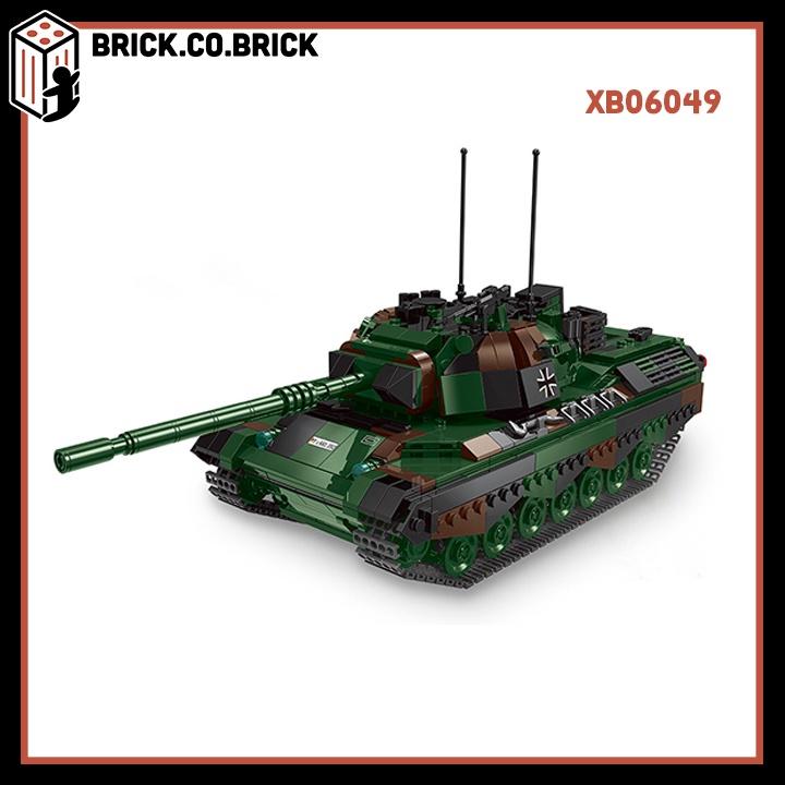 Đồ Chơi Lắp Ráp Xe Tăng Quân Sự Leopard 1 Xếp Hình Quân Sự Kampfpanzer Battle German Tank XB06049