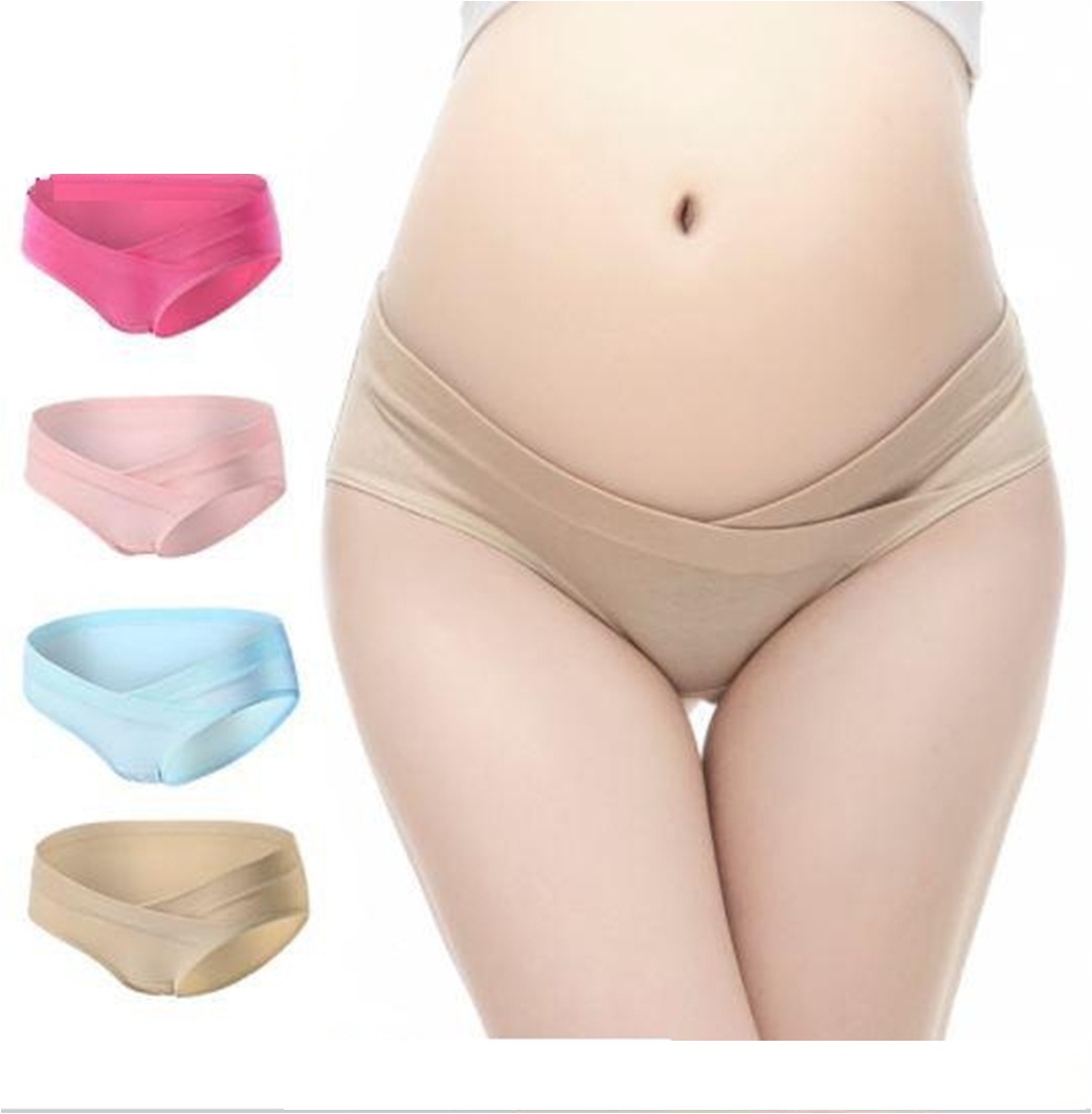 Bộ 4 Quần Lót Cotton Cho Bà Bầu Mềm Mịn