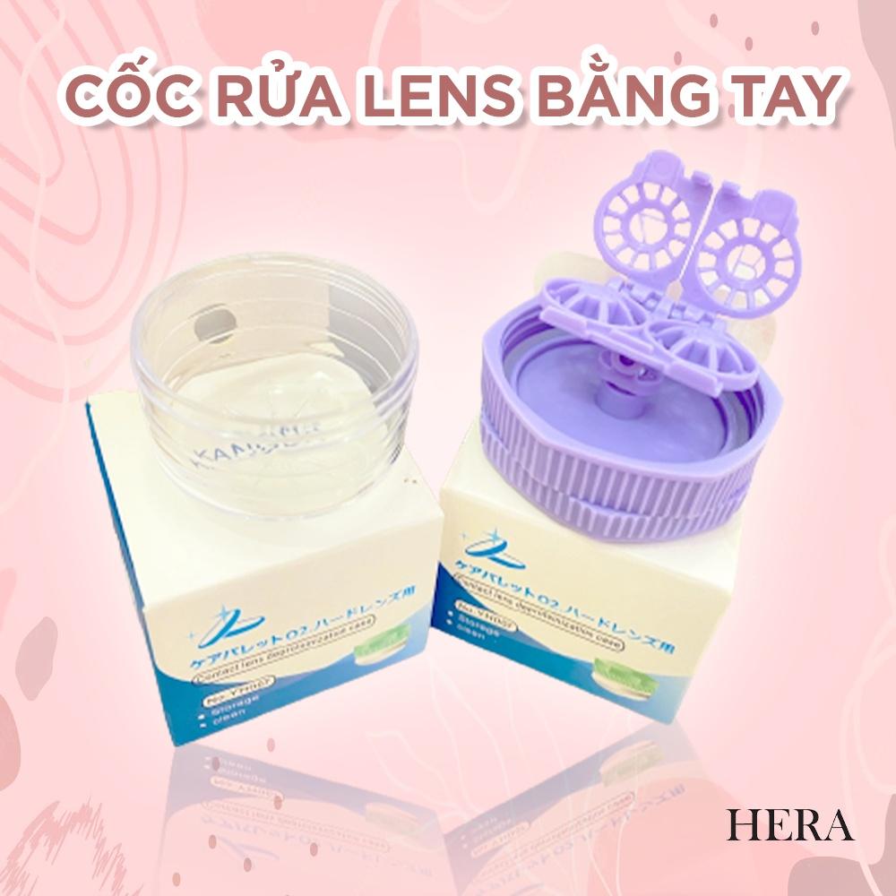 Máy Rửa Lens Hera Bằng Tay Cốc Dùng Để Rửa Kính Áp Tròng Siêu Sạch, Tiện Dụng, Nhỏ Gọn