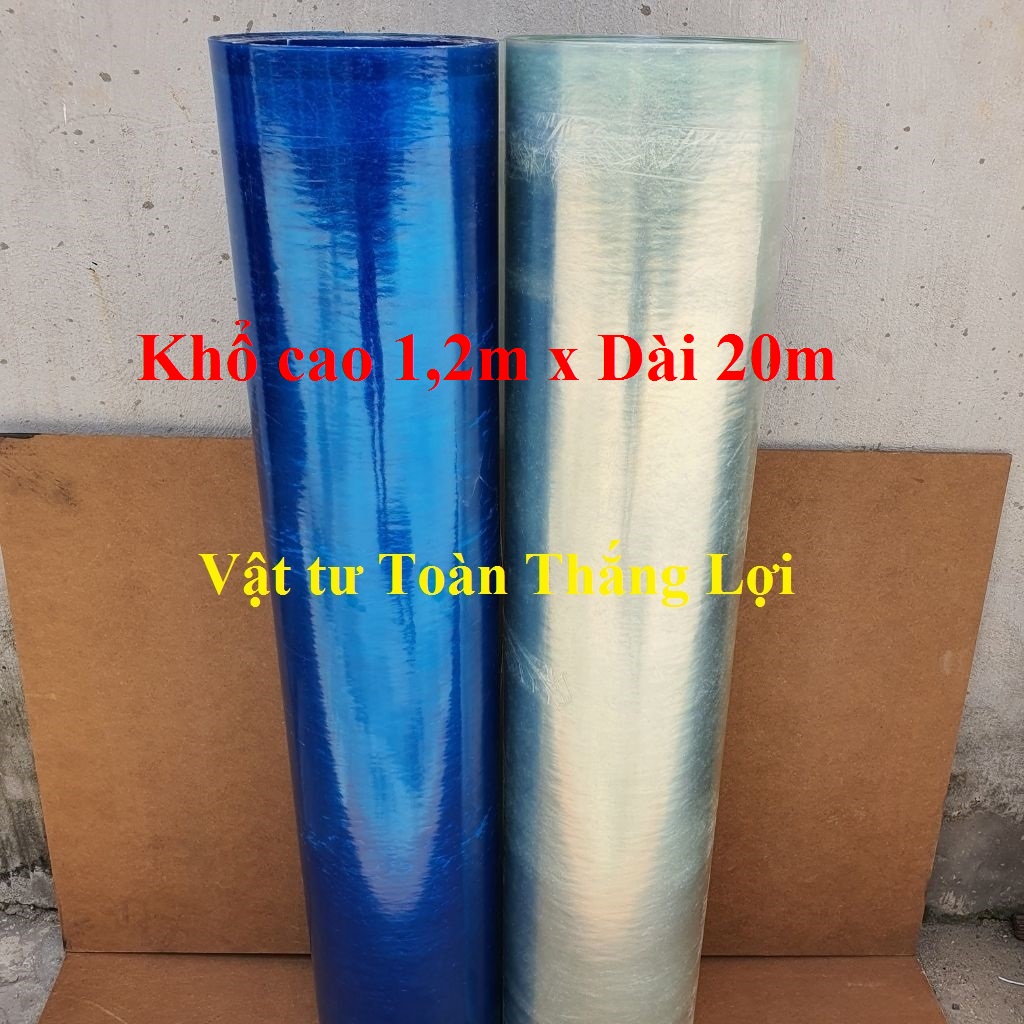 ( Khổ cao 1,2m x dày 8dem) Tôn nhựa lấy ánh sáng màu xanh,/ màu trắng che nắng mưa đều được