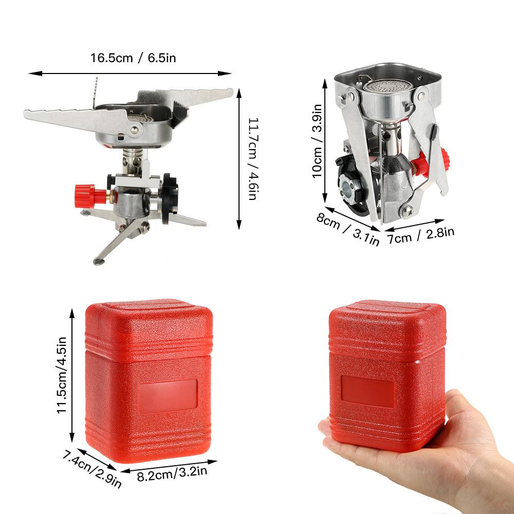 Bếp gas cắm trại di động ngoài trời với hệ thống đánh lửa Piezo