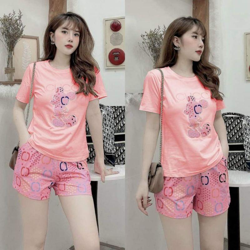 SÉT BỘ THỂ THAO PHỐI HỌA TIẾT MICKEY THÊU
