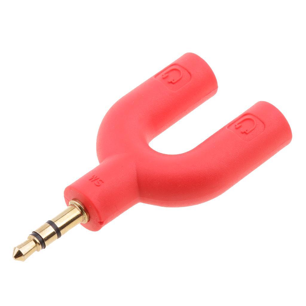 Audio Splitter , 3.5mm Male to 2 Female Socket Adapter, Stereo Cable