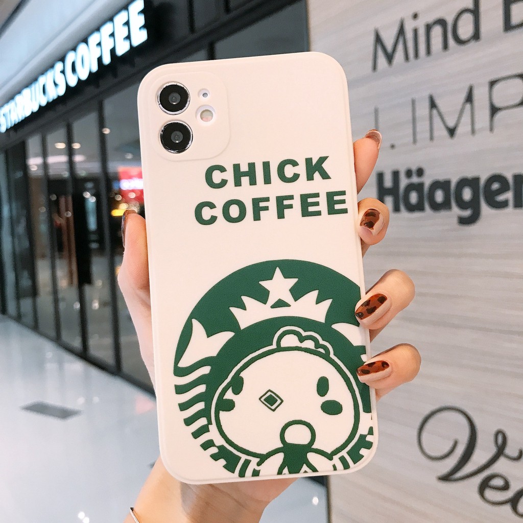 Ốp Lưng iPhone Cạnh Vuông Chick Dino Cho iPhone 6 / 6 Plus / 7 / 7 Plus / 8 / 8 Plus / X / Xs / Xs Max / 11 / 11 Pro / 11 Pro Max / 12 / 12 Pro / 12 Pro Max
