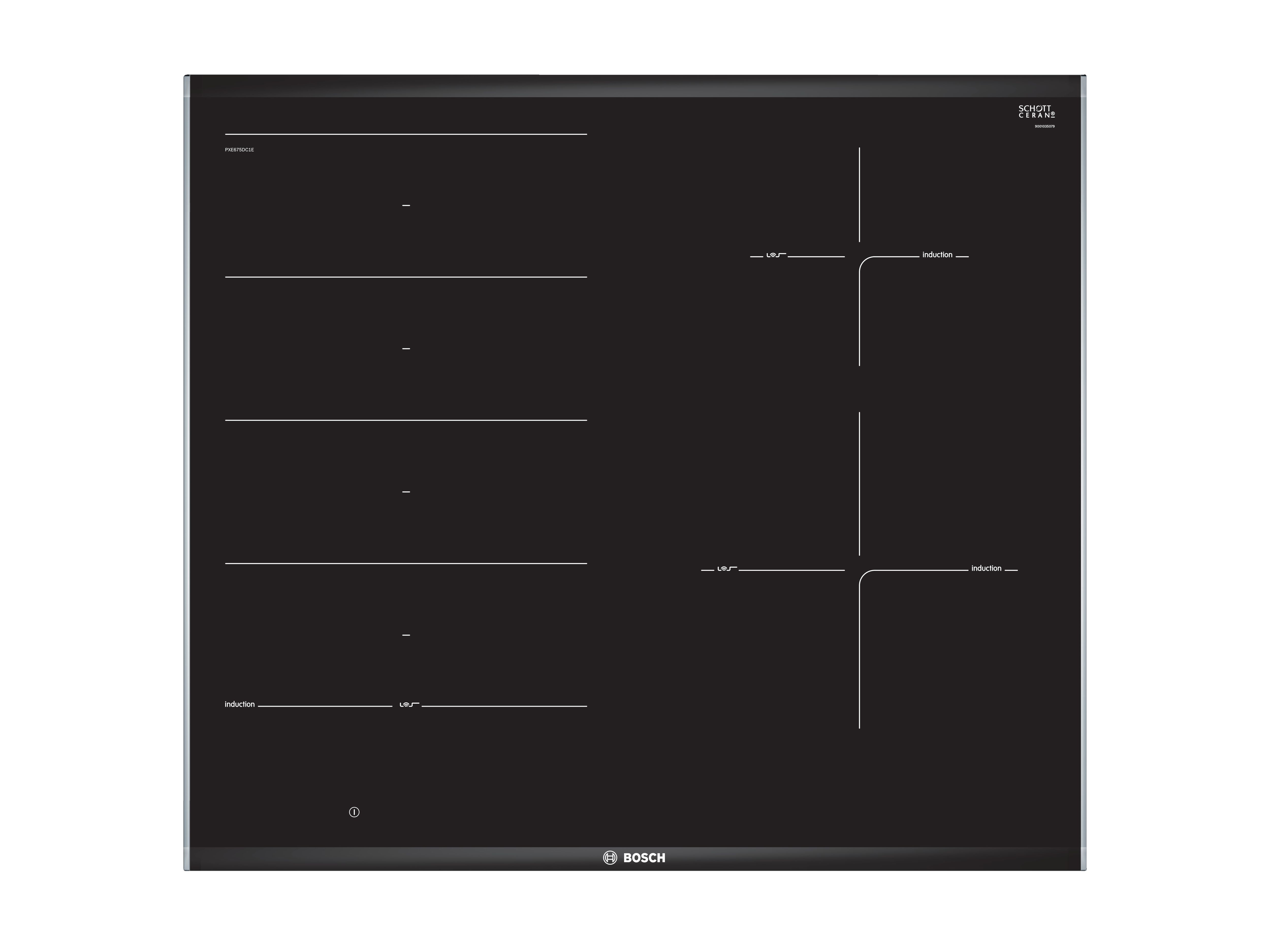 Bếp từ Bosch 4 vùng nấu PXE675DC1E - Series 8 (60cm) - Hàng chính hãng