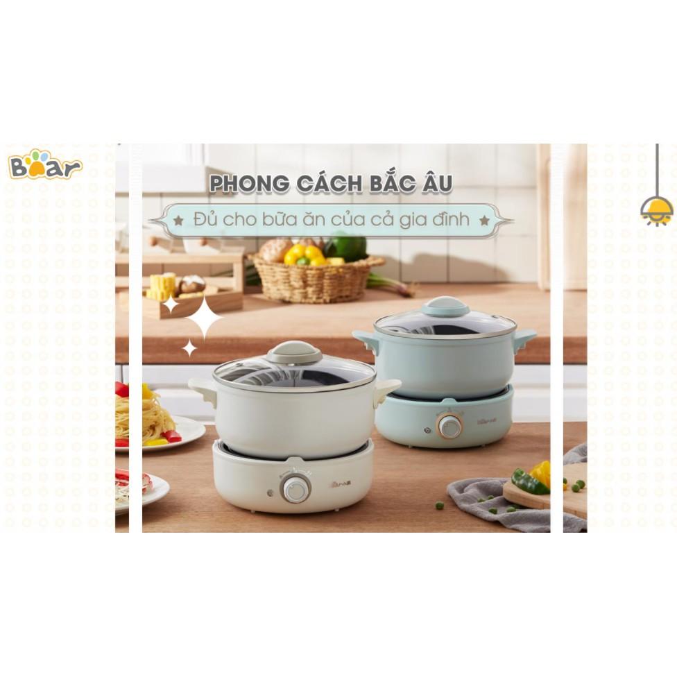 Nồi Nấu Đa Năng BEAR DHG-B25Z1 2.5L (Có Lồng Hấp) - Hàng chính hãng