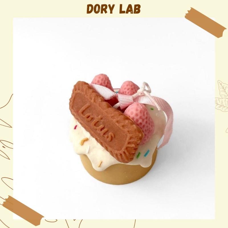 Nến Thơm Handmade Bánh Kem Bánh Quy Trái Cây - Dory Lab