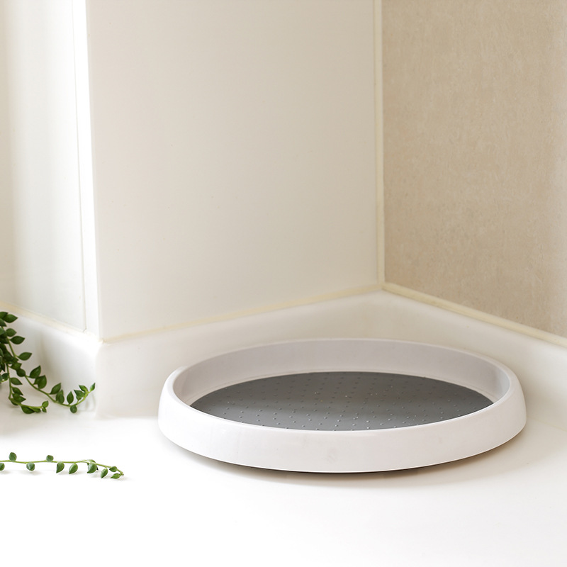 Khay Nhựa Đựng Gia Vị, Đồ Dùng, Mỹ Phẩm Xoay 360 Độ Phong Cách Bắc Âu