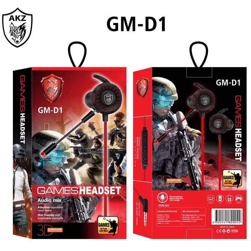 Tai Nghe Gaming Có Mic Rời GM-D1 Âm Bass Lớn -Chống ồn Cực tốt-Random màu